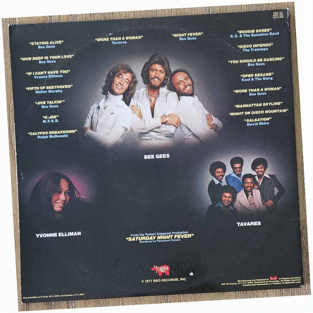 SATURDAY NIGHT FEVER•Original Movie Soundtrack•1977 US (#RS-2-4001) Sound Makers - Picture 11 of 15